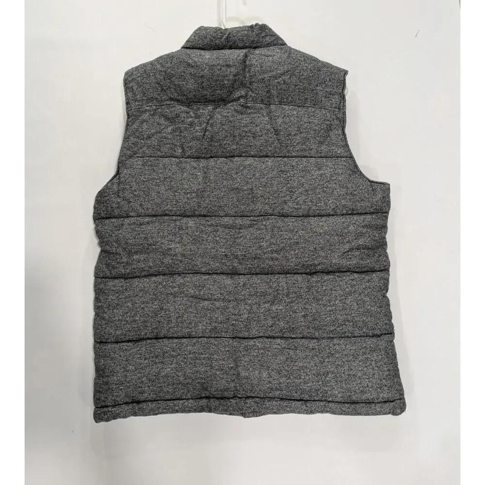 Mens Banana Republic Insulated Blue Gray Puffer Sleeveless Jacket Vest Size‎ M